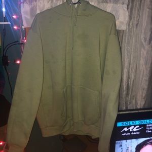 olive green men's hoodie